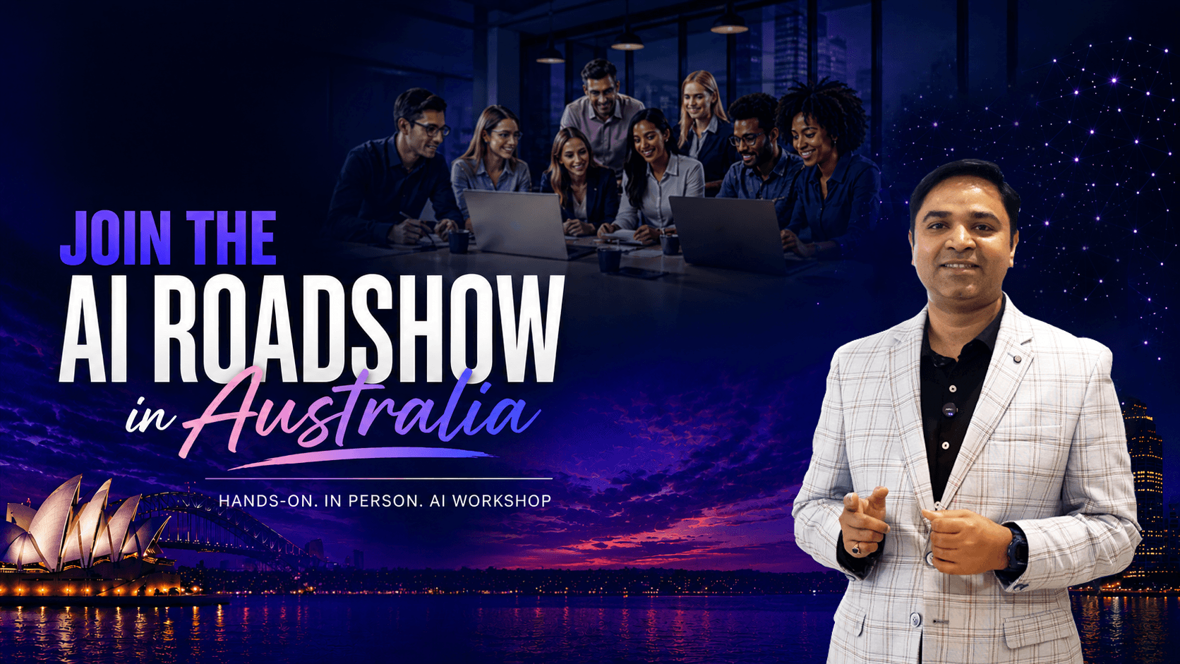 Join the AI Roadshow in Australia. Hands-on, in person, AI workshop.