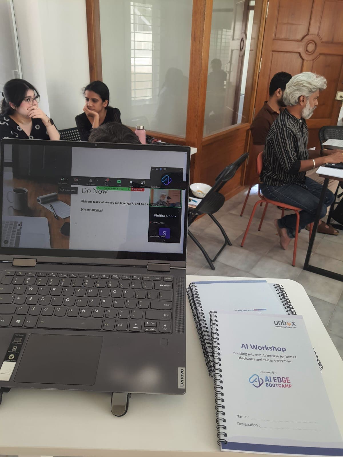 Participants engaged during the workshop